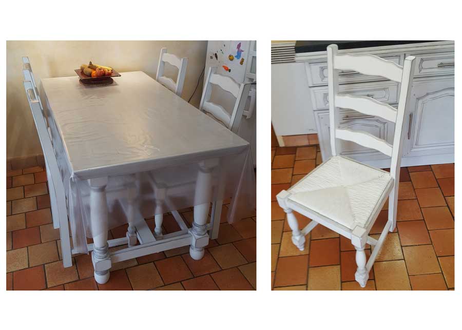 Table et chaise