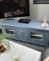 “Shabby anthracite” – Meuble TV style colonial