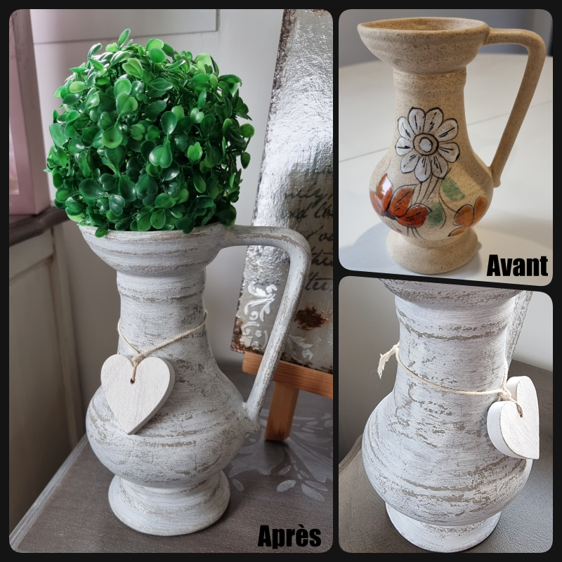 Vases en grès vintage personnalisés